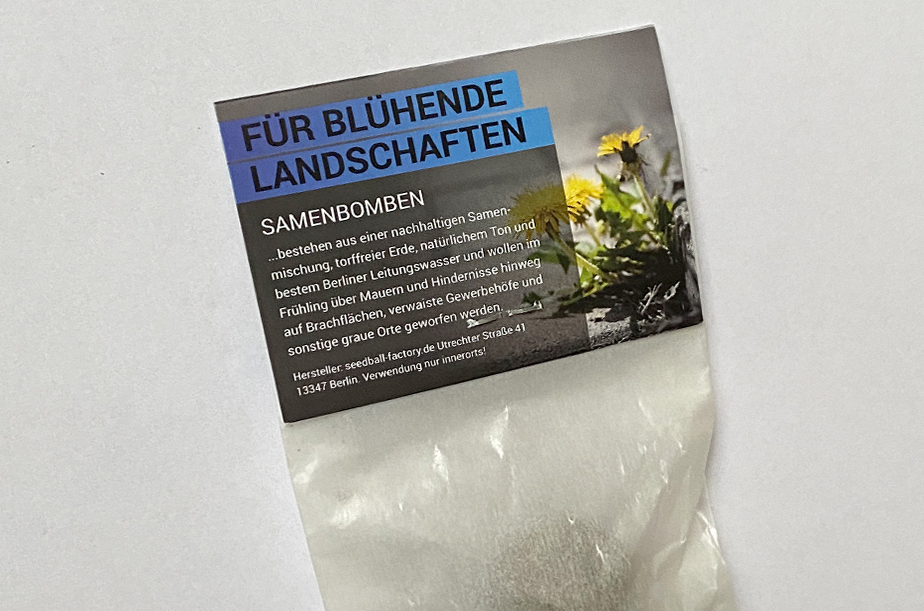 Samenbomben als Give-Away